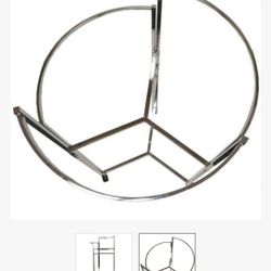 TWO 36-inch collapsible round clothes rack