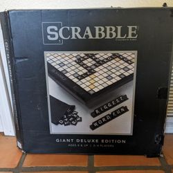 Giant Deluxe Edition Scrabble Game Board - Complete