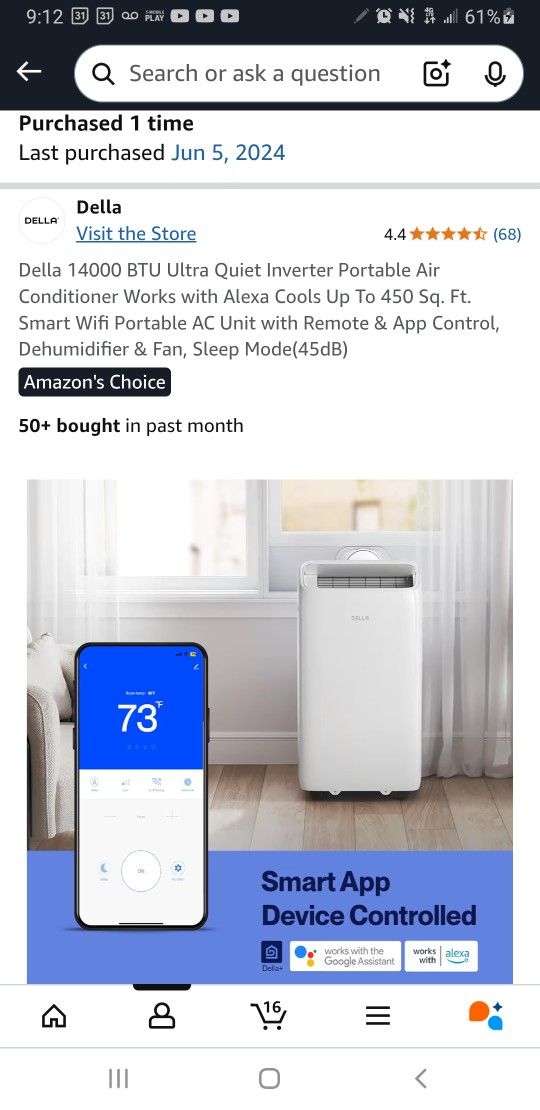 AC/dehumidifier/fan With Smart App