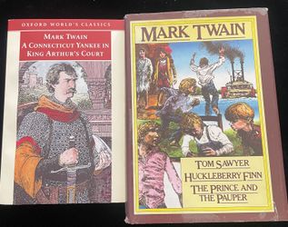 Mark Twain book lot Tom Sawyer, Huckleberry Finn, Connecticut Yankee