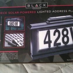 Solar Address Plaque 
