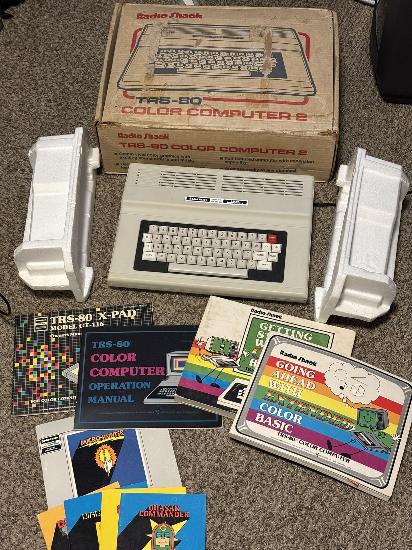 Radio Shack TRS-80 Color Computer 2 Coco Works