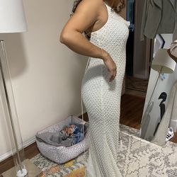 White Beaded Dress