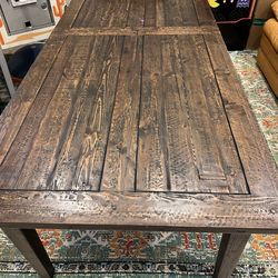 Make me an offer - Pottery Barn Wood Dining Table + 8 Chairs – Seats 10