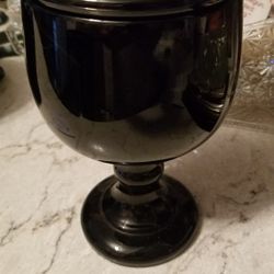 1975 VTG Blk Weiss Candy Box W/ Cover Lid Indiana Tierra
