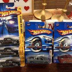 Hot Wheels Nissan Titan, Silver, Black, Burgundy 