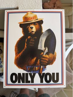 Smoky the Bear sign