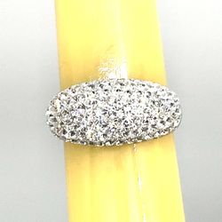 Brilliant Domed CZ Ring Sz. 10