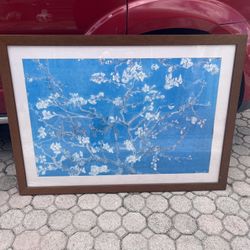  Vincent van Gogh's Famous Painting, Print Almond Blossom 44”W X 31”1/2H In Good Condition $60 Firm On Price