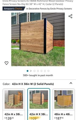 Wood Outdoor Privacy Fence Screen