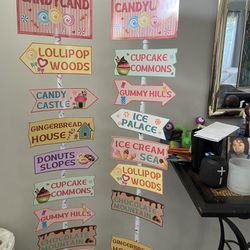 Candy Land Signs