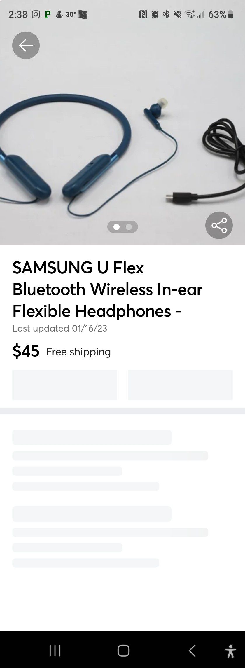 Samsung U-Flex Wireless Headset