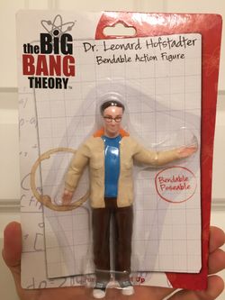 The Big Bang Theory Dr. Leonard Hofstadter 6" Bendable Action Figure. Light box wear otherwise still brand new factory sealed! Shipped with USPS Prio