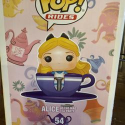 Disney Parks Pop Rides Alice At The Mad Tea Party 54 Vinyl Figure New