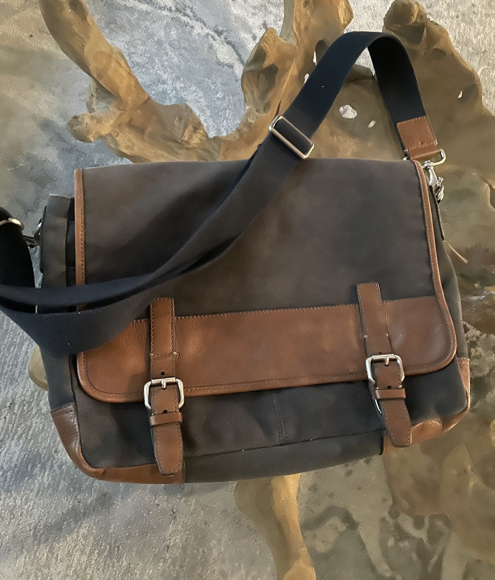 Fossil Graham canvas messenger bag