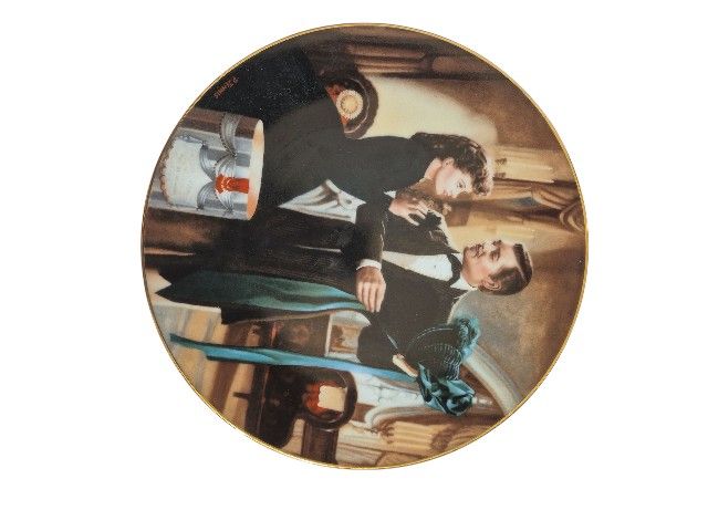 Gone With the Wind “The Paris Hat” Collector Plate (Golden Anniversary Series #4) – w/ Box & COA