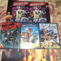 BATMAN, LEGO, JUSTICE LEAGUE, JOKER DVD...NEW & SEALED...ADULT OWNED AND KEPT IN A SMOKE FREE HOME...$5 EACH YOUR CHOICE