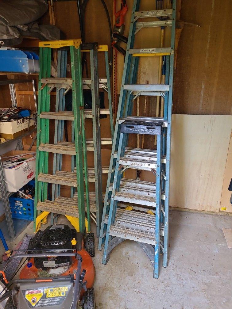 Various Ladders $20 A Piece