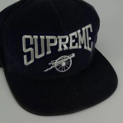 Black Supreme Cannon Starter Camp Cap Hat Used In Great Shape Snapback FW12