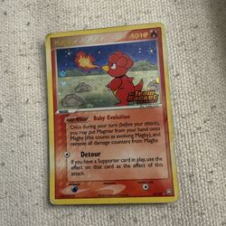 Magby team rocket stamped holo