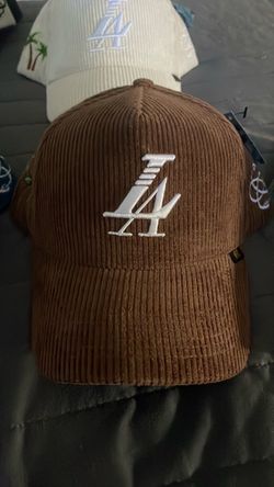 LA Embroidered Corduroy Baseball Cap