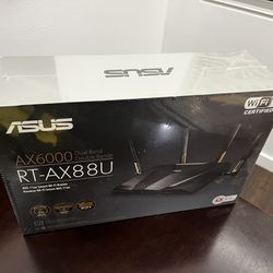 Asus AX6000 Dual Band WiFi 6 Gaming Router, 8 Ports, Lifetime Security, Adaptive QoS