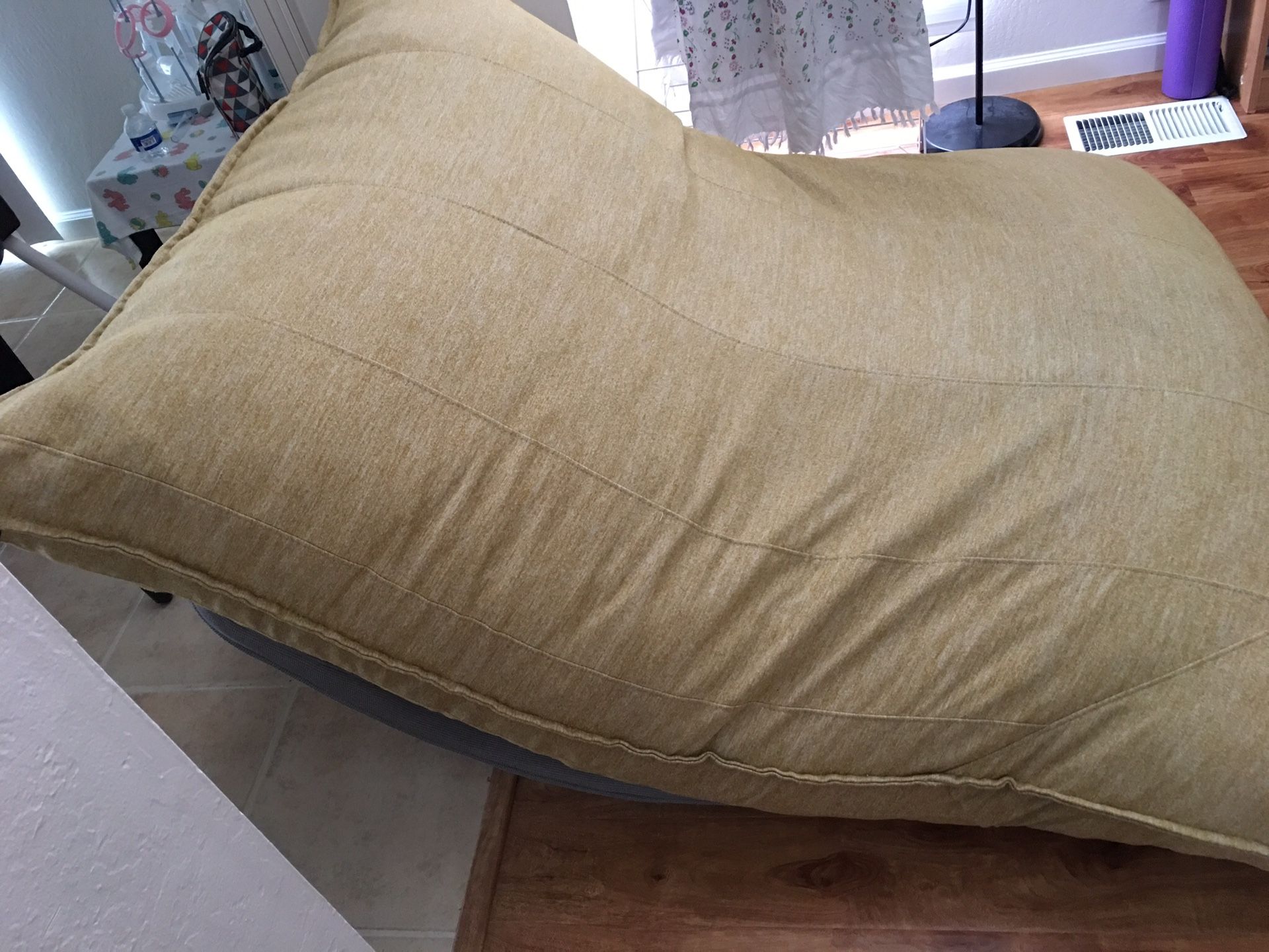 Lovesac pillow sac with rocker frame
