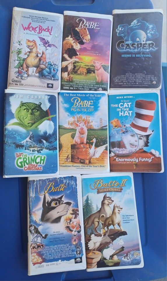 Vintage MCA Universal VHS MOVIES-Lot of 8