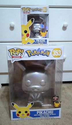 Funko Pop 25 Anniversary Pokemon Silver Pikachu