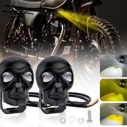 Skull Motorcycle LED Fog Lights 