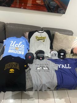 paquetes de 5 poleras con gorros de marca