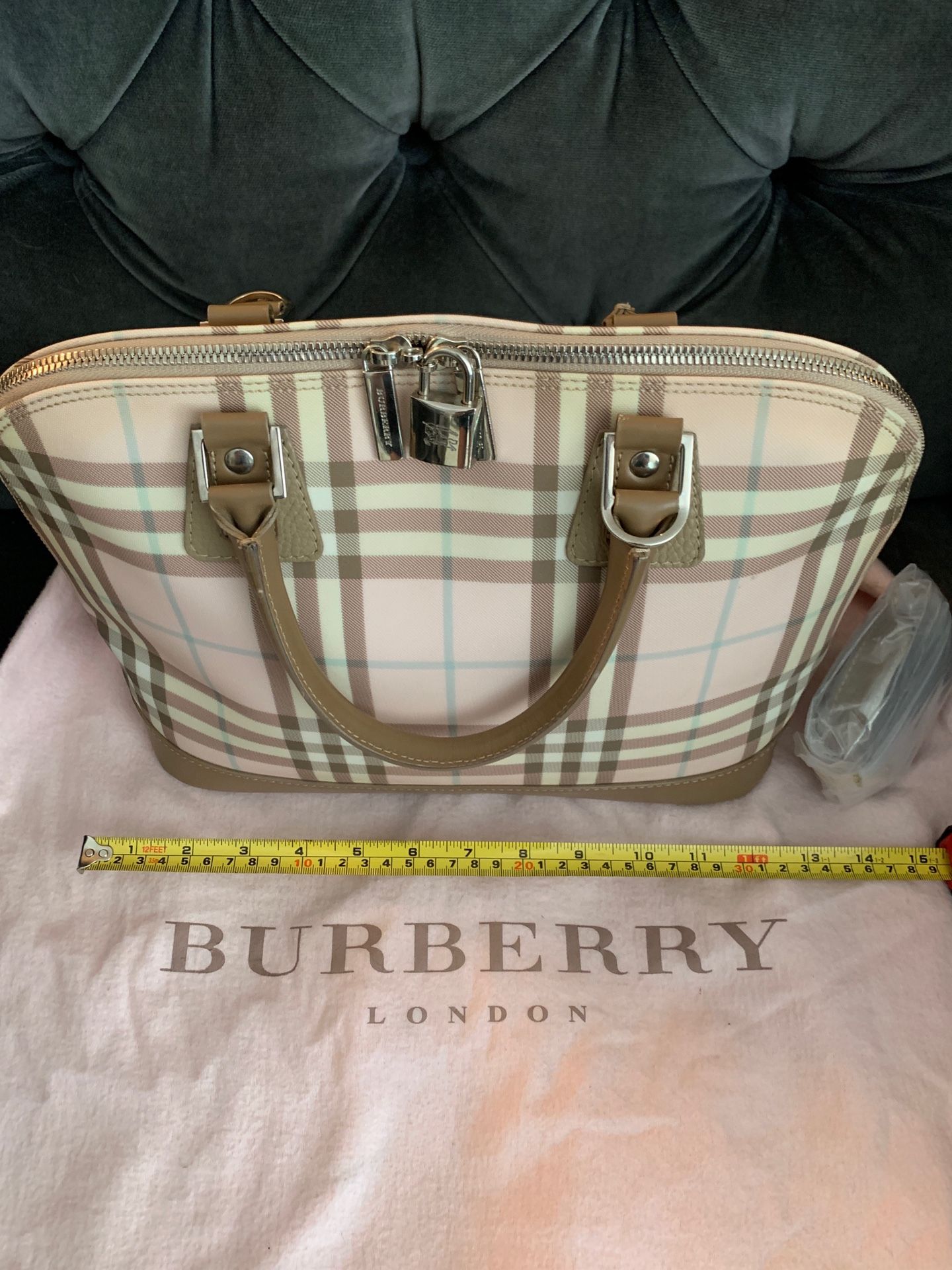 Burberry bag pink 100 % genuine