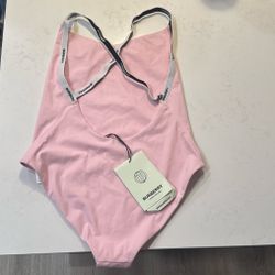 Burberry Light Pink One-Piece Swimsuit