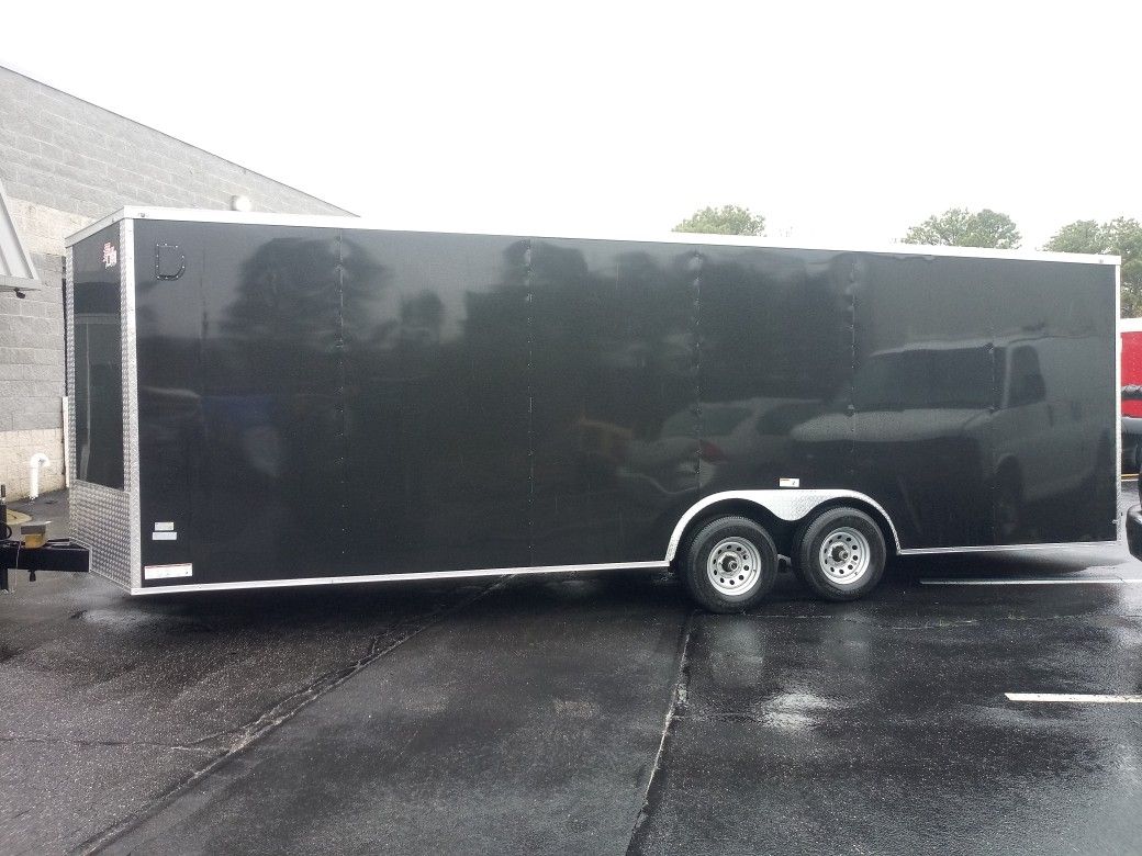 8.5 X 24ft Enclosed Vnose Trailer Brand New--Car Truck Bike Hauler Moving Storage Cargo Traveling ATV UTV SXS Motorcycle Snowmobile