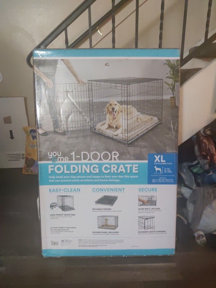 Dog Kennel, You And Me 1 Door Folding Crate XL