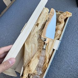 Waterford Crystal Silver and Clear Cake Server