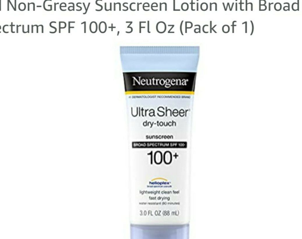 Neutrogena Ultra Sheer Dry Touch Sunscreen