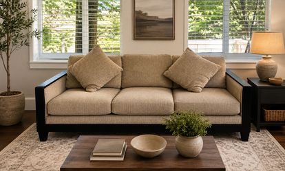 Restoration hardware Mitchell GOLD -6ft solid wood sofa