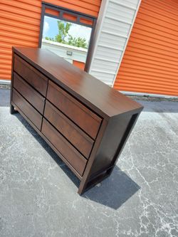 ✨✨ MODERN 6 DRAWER Solid DRESSER W/ MIRROR ✨✨