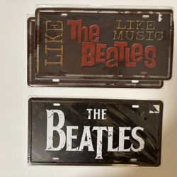 The Beatles License Plates 