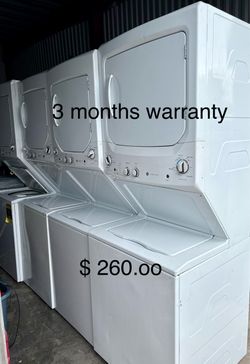 Stackable Washer & Dryer loundry. Tested & Ready to Use. 3-Month Warranty. Delivery Available in Miami-Dade & Broward.