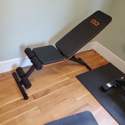 Lusper Weight Bench for Home Gym, Adjustable and Foldable 700LB/800LB Weight Bench, Multi-Purpose Workout Bench for Bench Press Sit up Incline Flat De