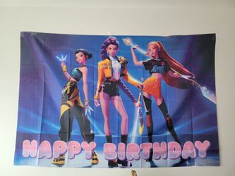 Demon Hunters Birthday Banner