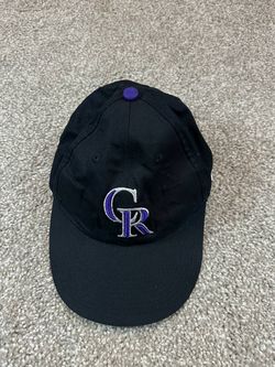 Colorado Rockies MLB OC Sports Baseball Hat Cap Adjustable Black OSFM EUC