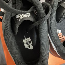 Black Air Force 1 (White Nike Swoosh)