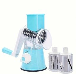  3 Multi-Functional Manual Cheese, Vegetable & Fruit Slicers with Adjustable Thickness & Ergonomic Handle - Heavy-Duty Plastic Processor-like 