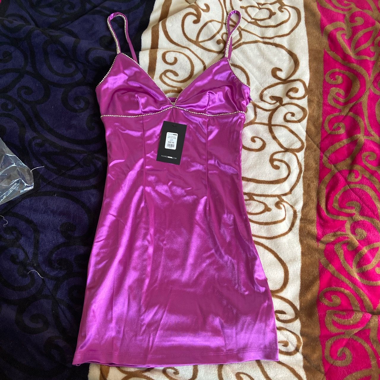 Satin Mini Dress