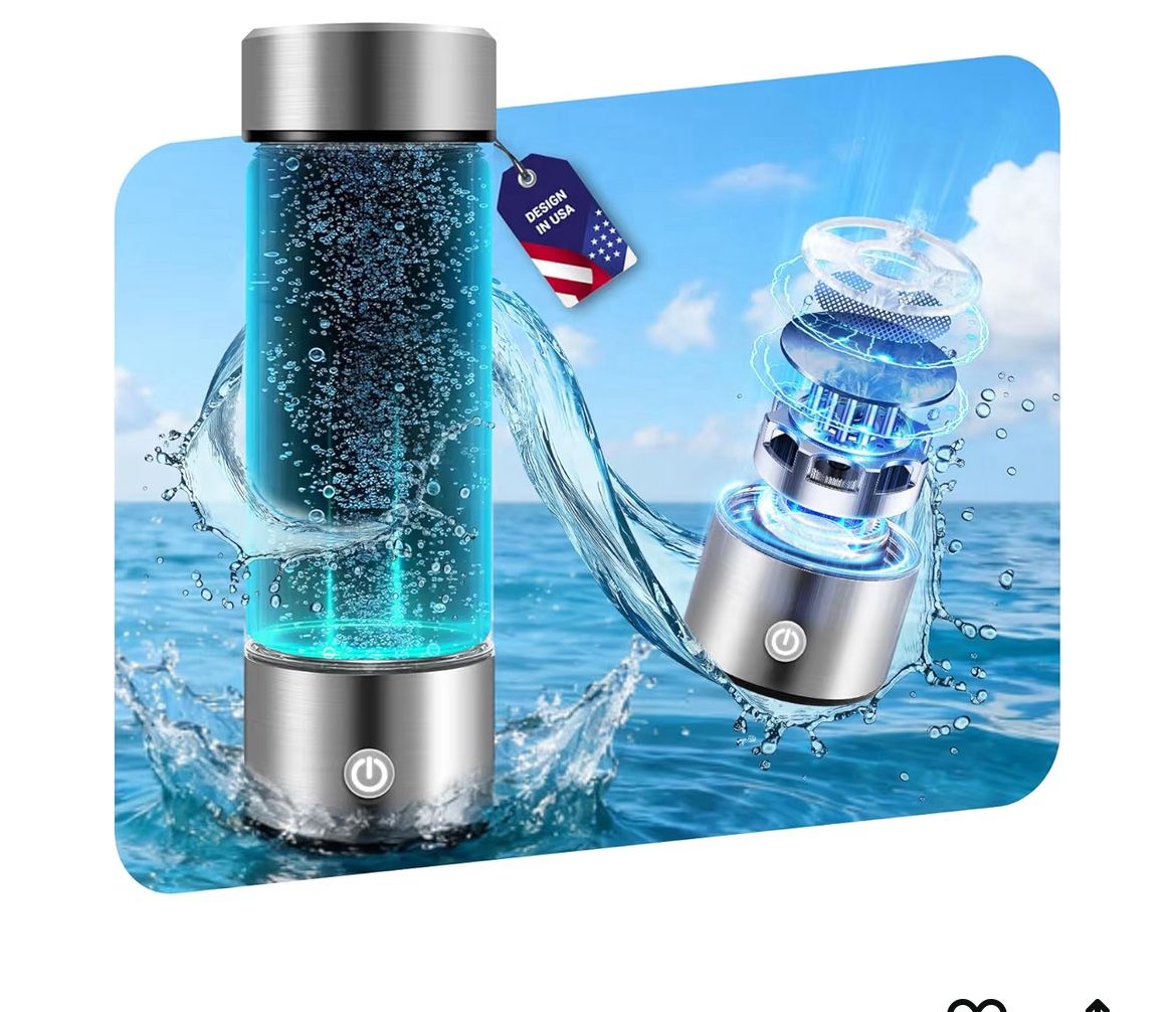 New Upgrade Hydrogen Water Bottle Generator 【NO.1 Double Hydrogen Content】 