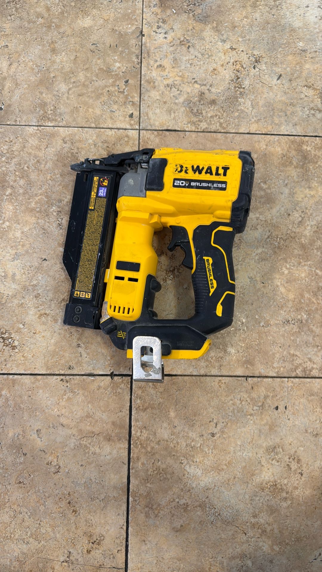 DEWALT ATOMIC 20V MAX Lithium Ion Cordless 23 Gauge Pin Nailer Tool Only