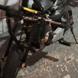 Forty nine c c two stroke pocket bike